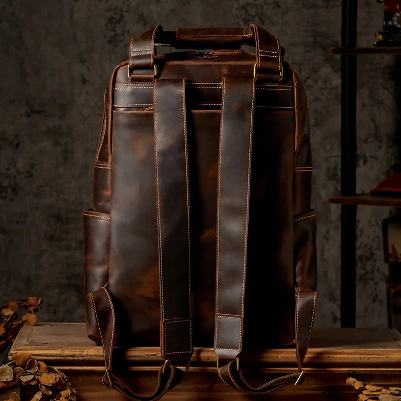 Horse leather backpack