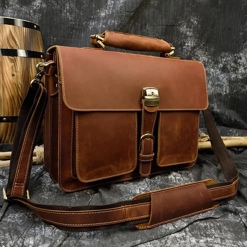 Harrison Leather Briefcase