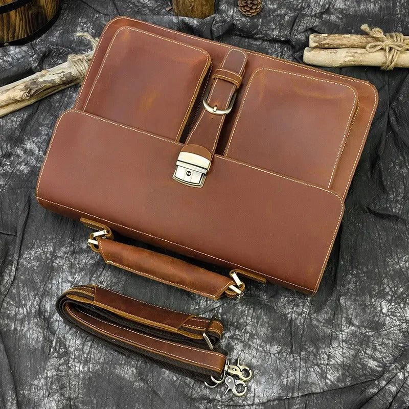 Harrison Leather Briefcase