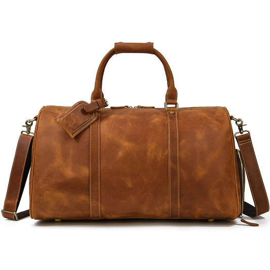 Luna Leather Overnight Bag